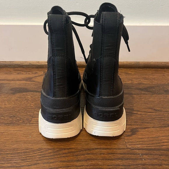 Sorel Brex Lace-up Waterproof Bootie in black / chalk - Picture 4 of 6